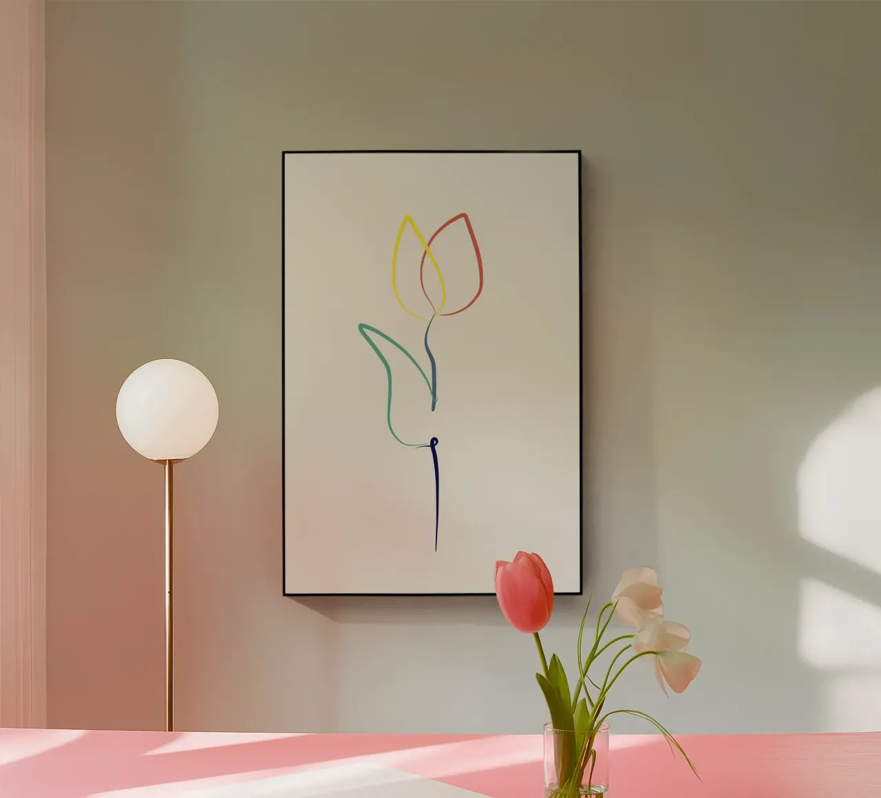 Line rose plexiglass da Little Dean