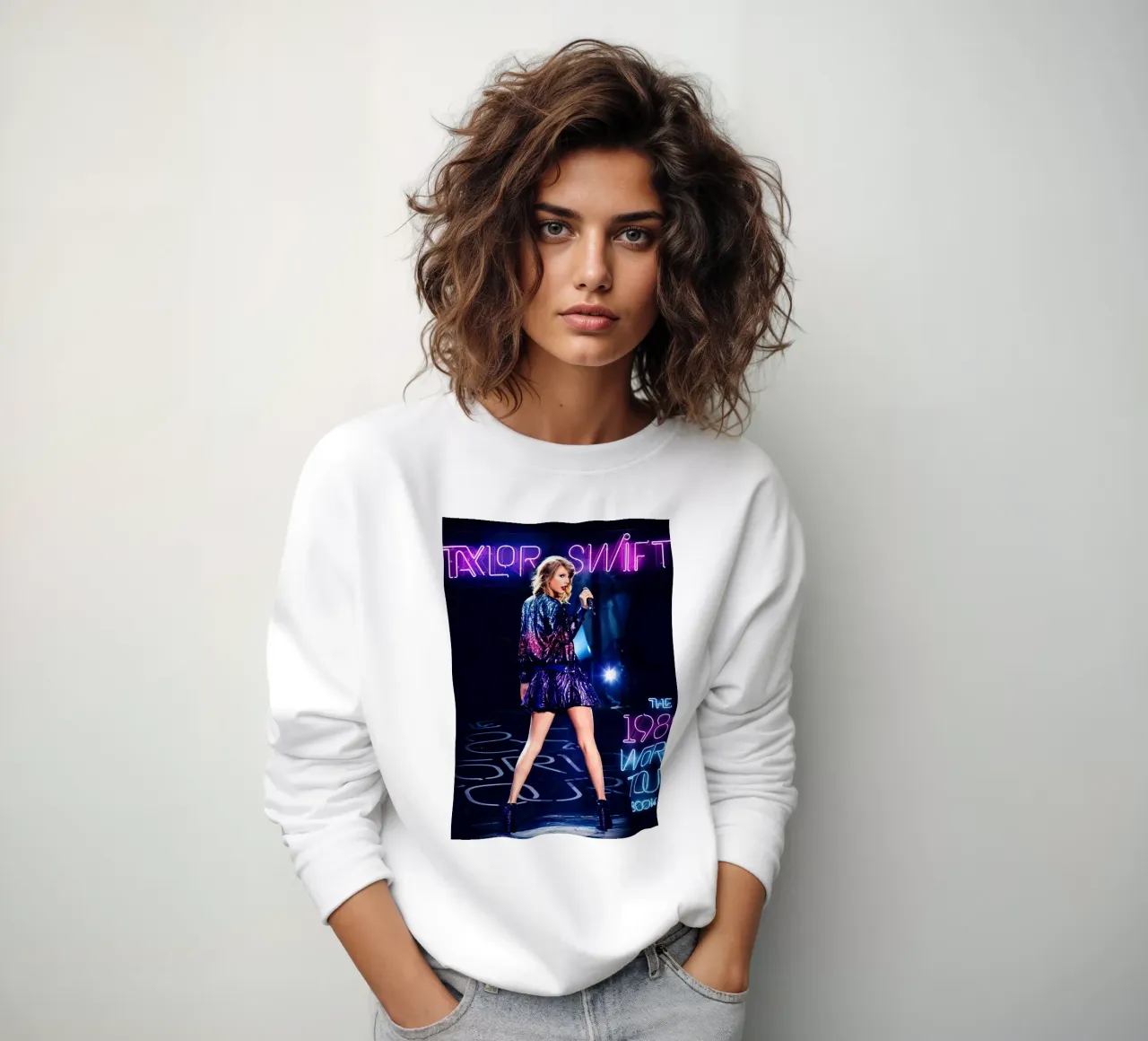 Taylor Swift al neon felpa da shiners