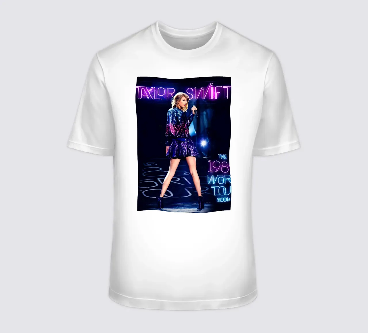 Taylor Swift al neon t-shirt da shiners