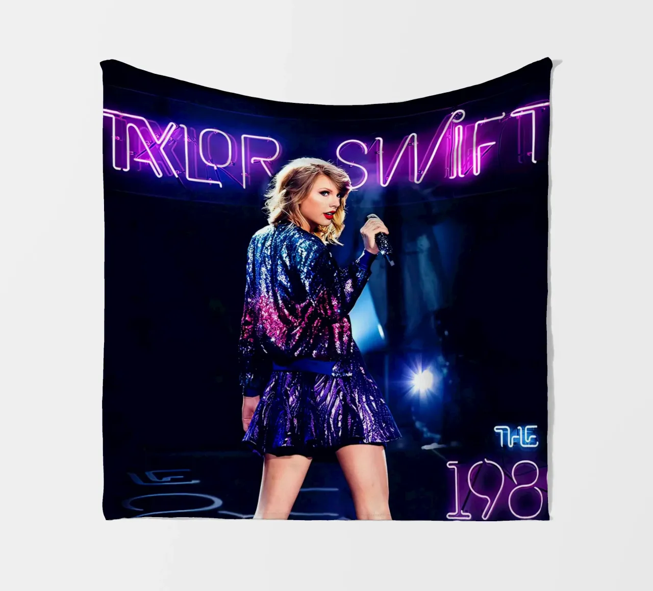 Taylor Swift al neon coperta in pile da shiners
