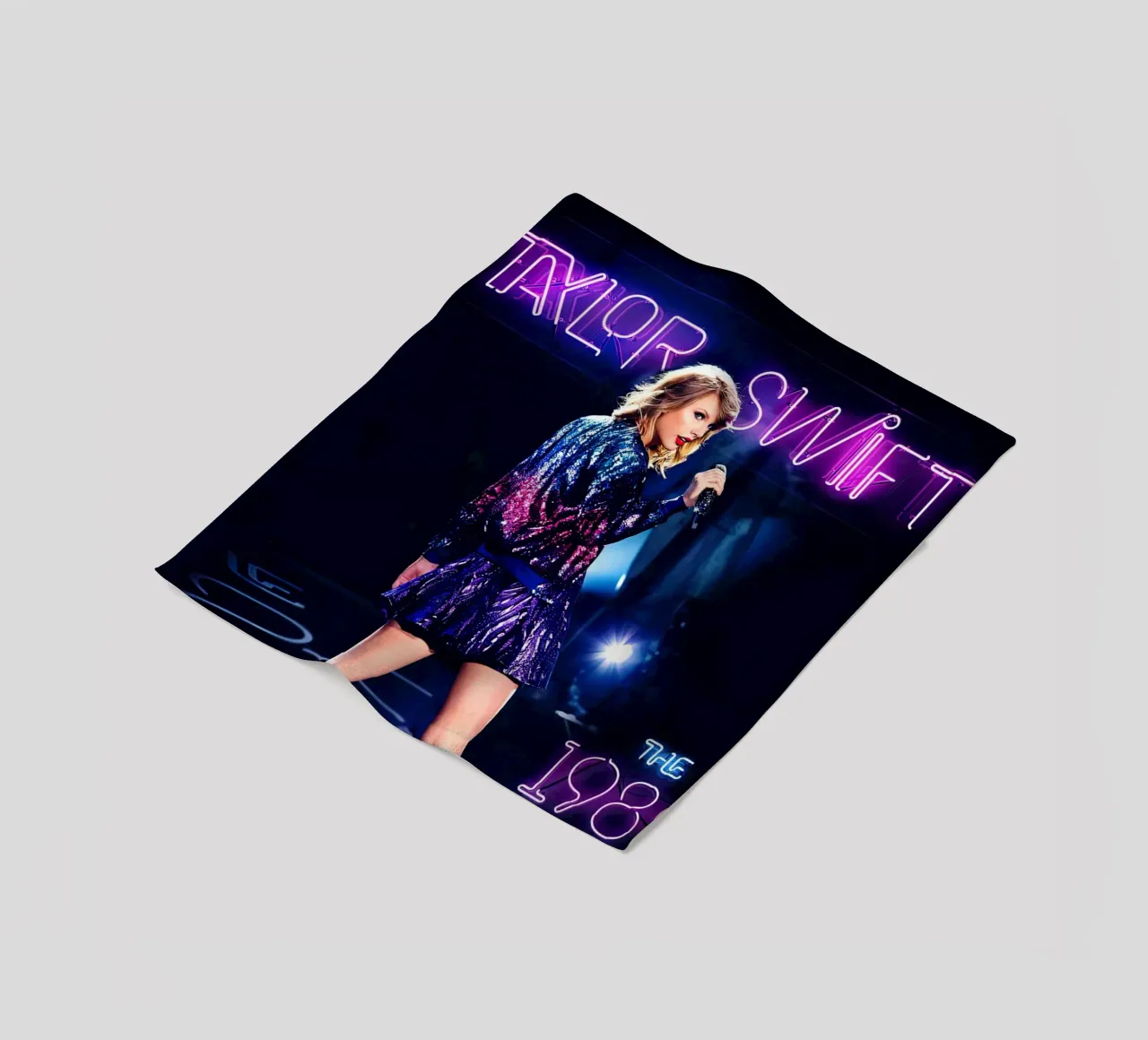 Taylor Swift al neon coperta in pile da shiners
