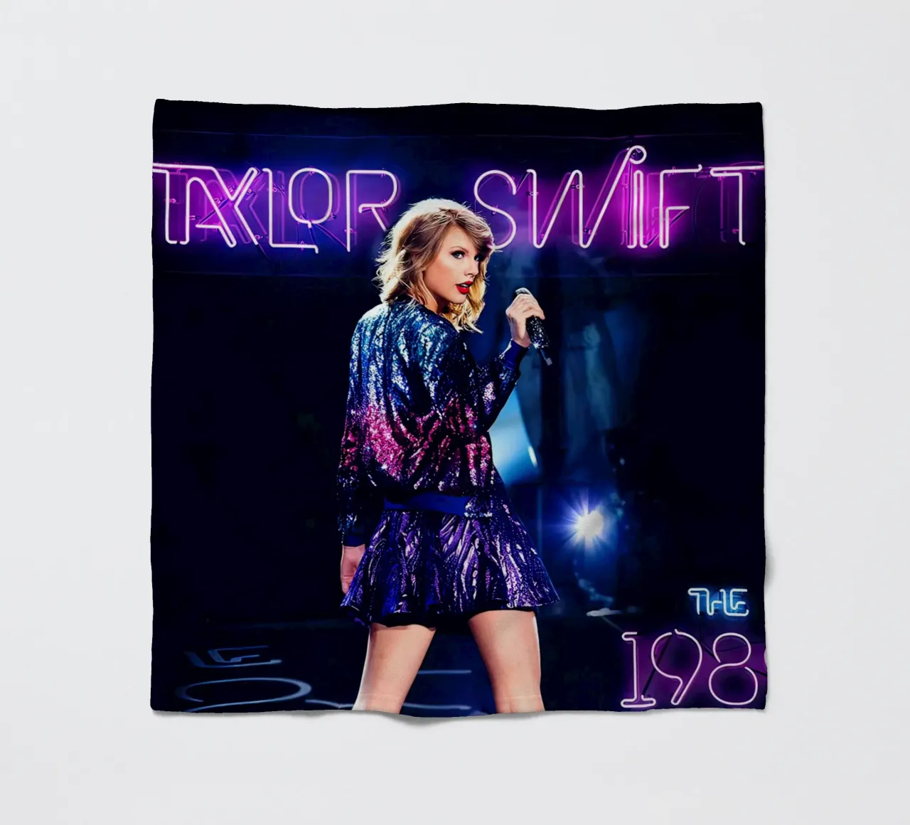 Taylor Swift al neon coperta in pile da shiners