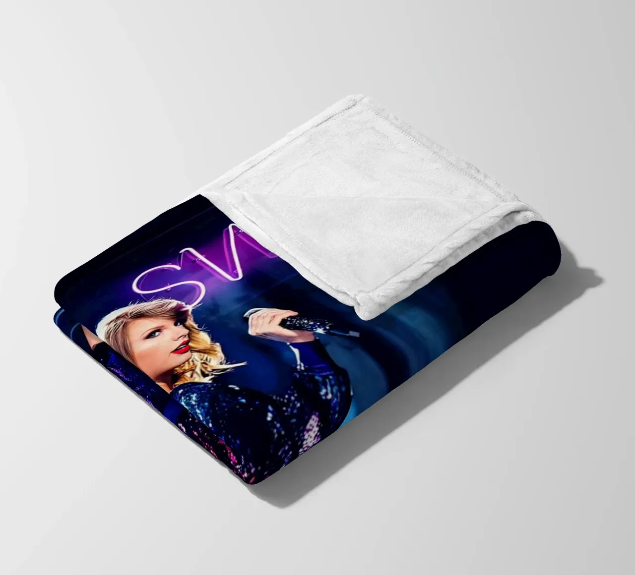 Taylor Swift al neon coperta in pile da shiners