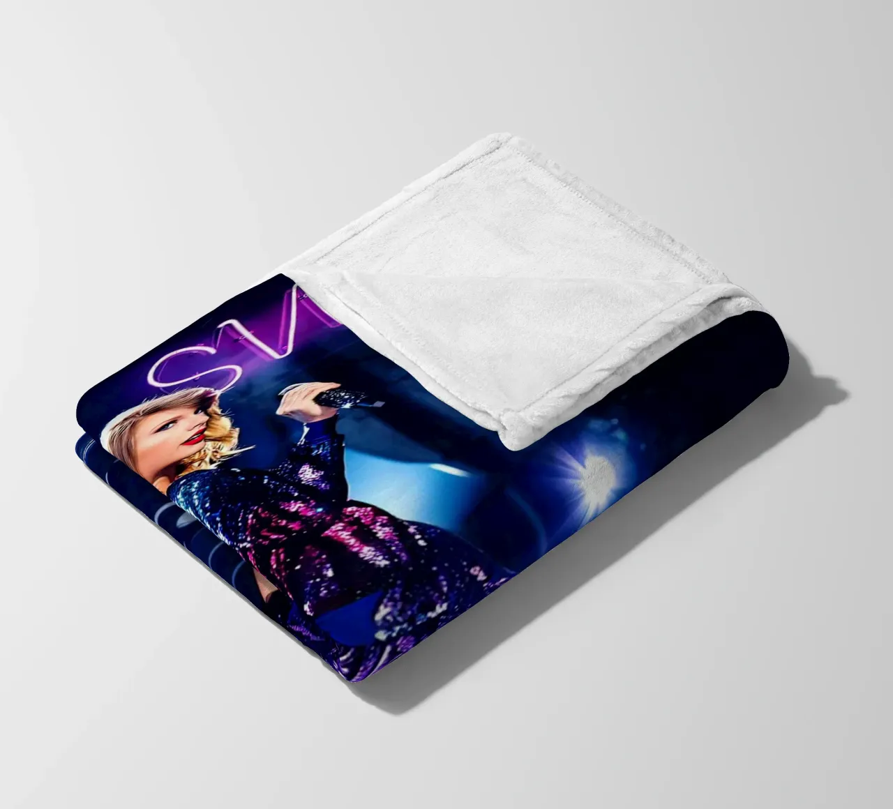 Taylor Swift al neon coperta in pile da shiners