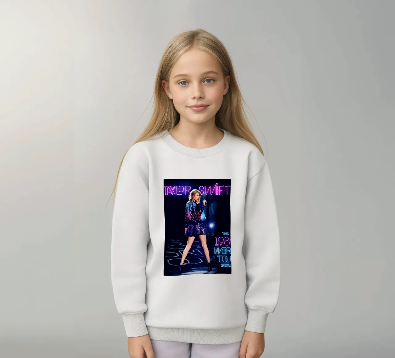 Taylor Swift al neon felpa bambino da shiners