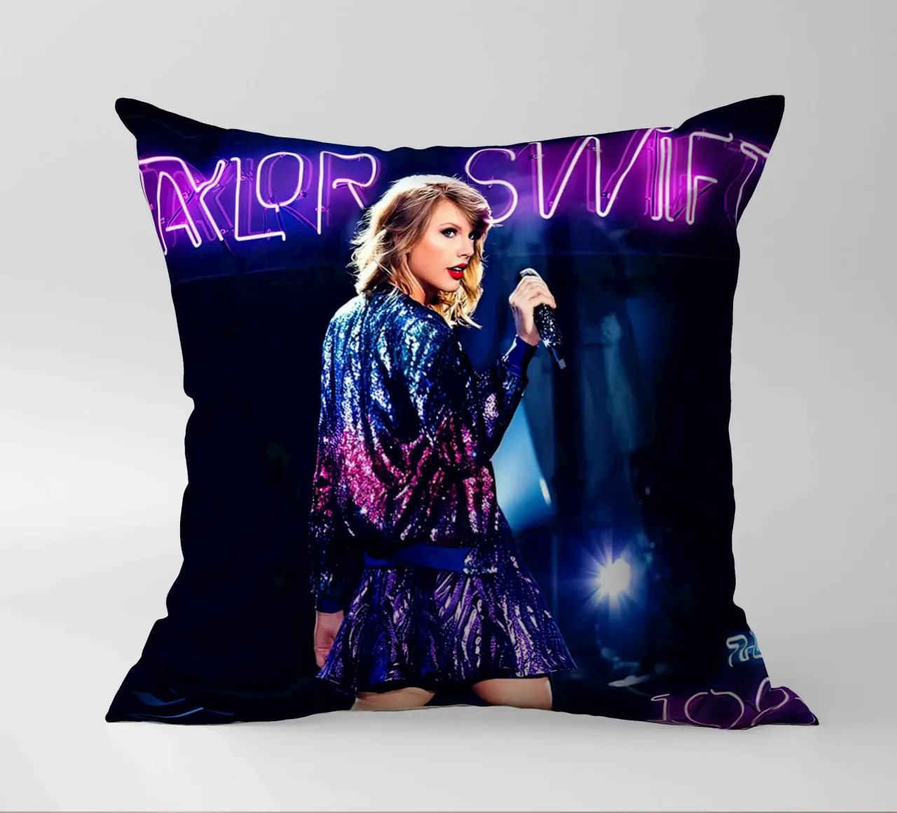 Taylor Swift al neon cuscino da shiners