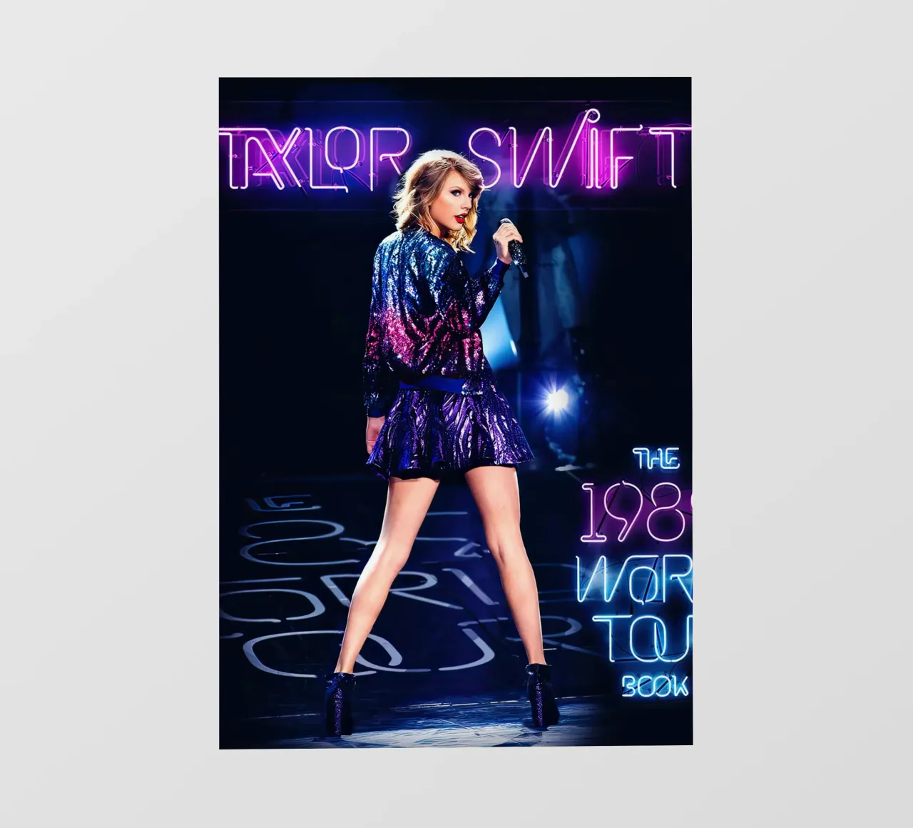 Taylor Swift al neon telo in pvc da shiners