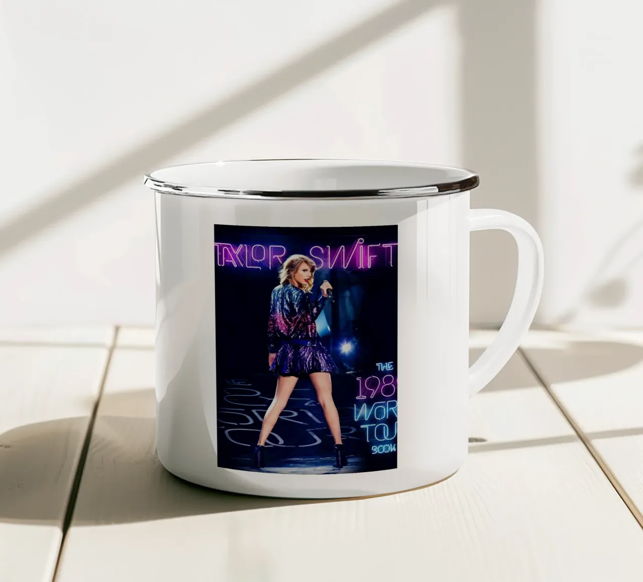 Taylor Swift al neon tazza in smalto da shiners