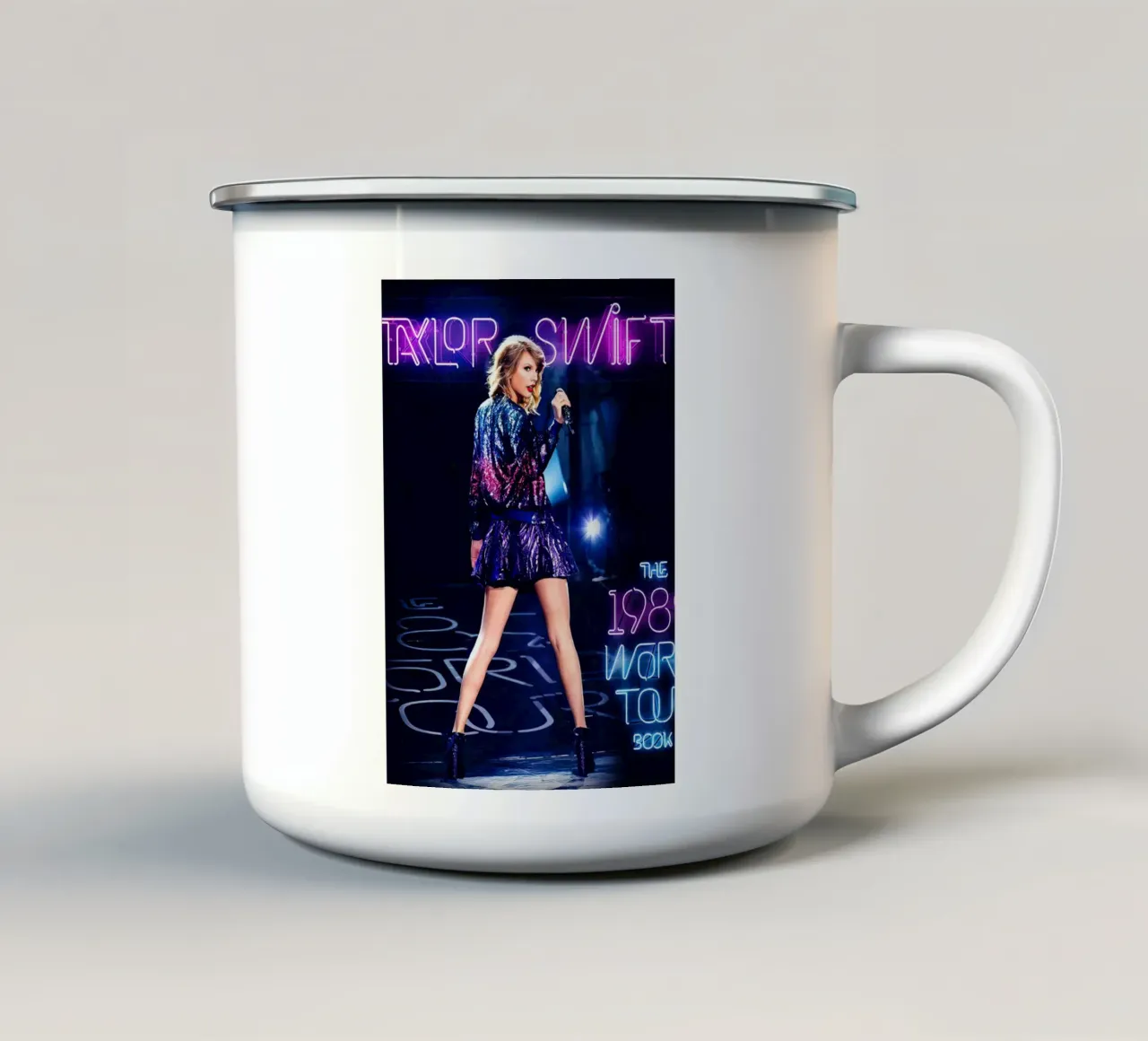 Taylor Swift al neon tazza in smalto da shiners