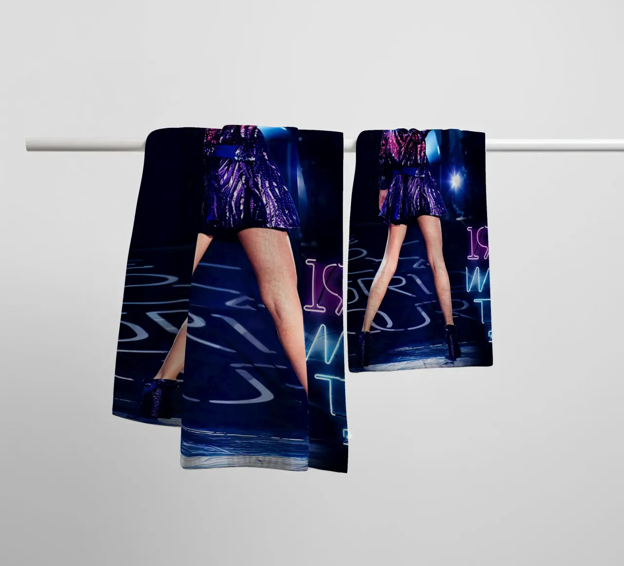 Taylor Swift al neon asciugamano da bagno da shiners