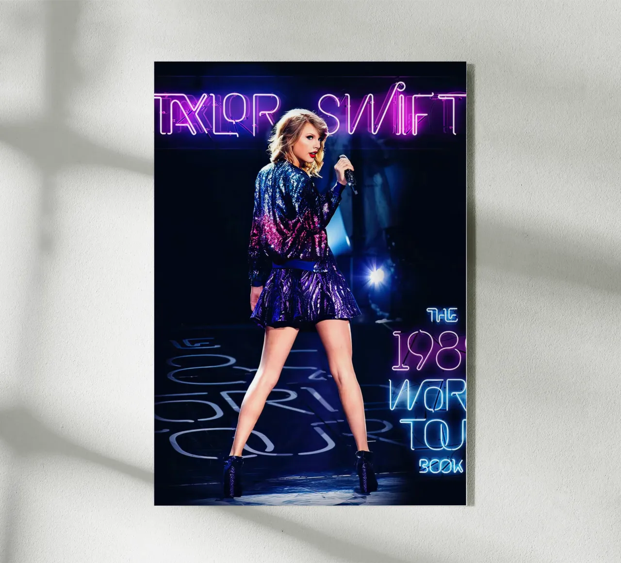 Taylor Swift al neon plexiglass da shiners