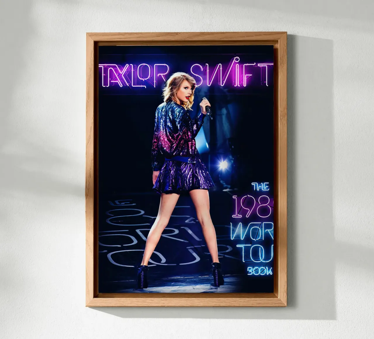 Taylor Swift al neon alluminio dibond da shiners
