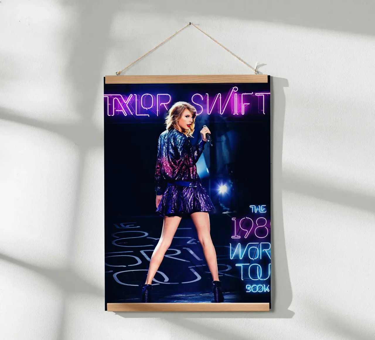Taylor Swift al neon poster con telaio in plastica da shiners
