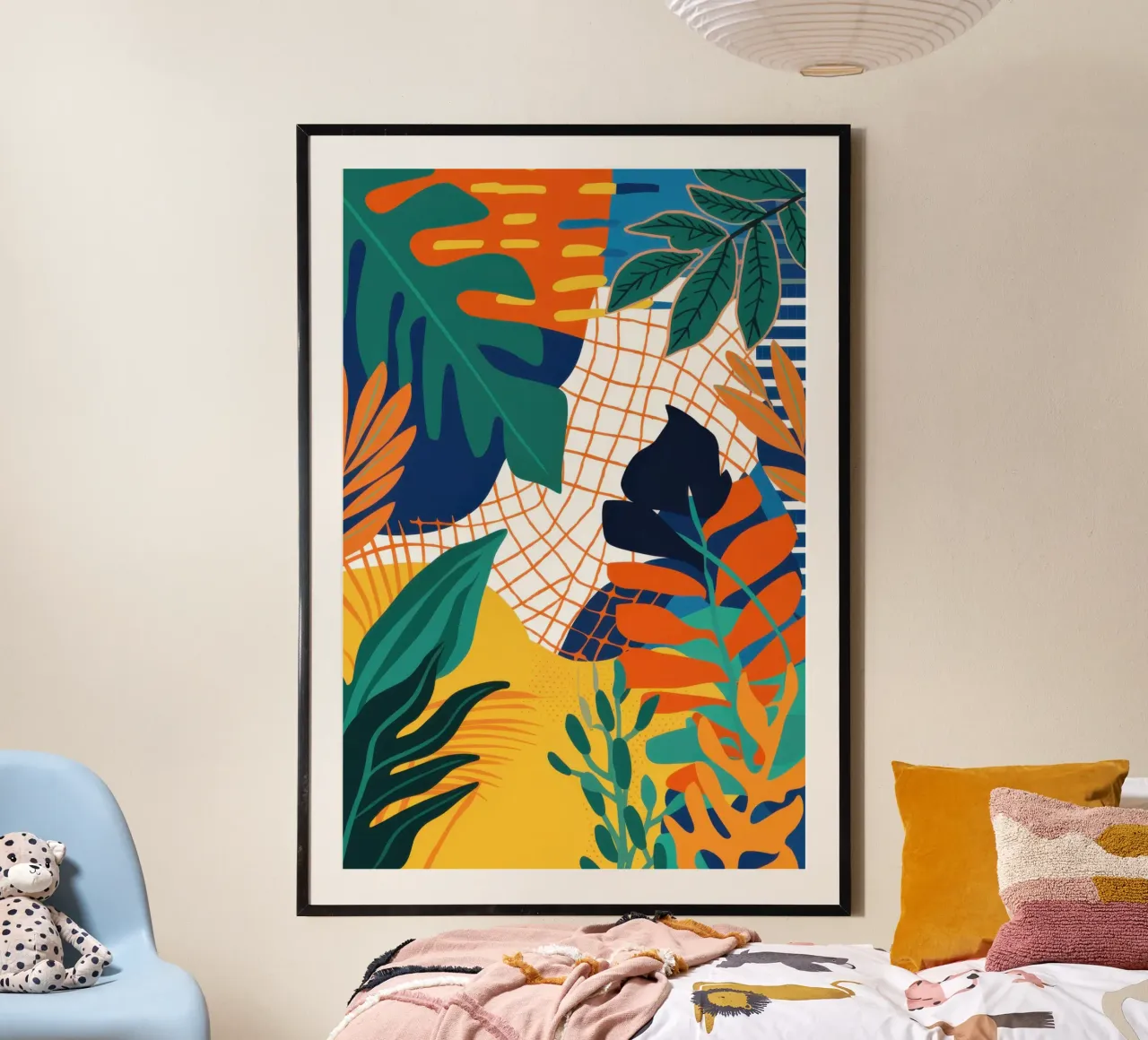 Collage di griglie botaniche poster da Sure Paint