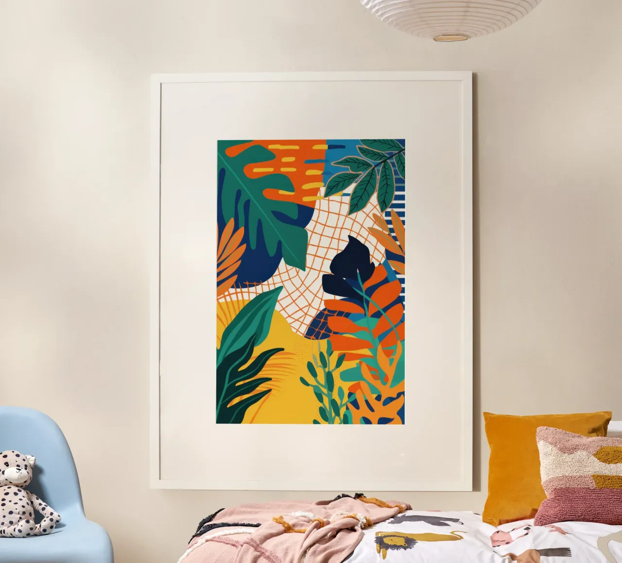 Collage di griglie botaniche poster da Sure Paint