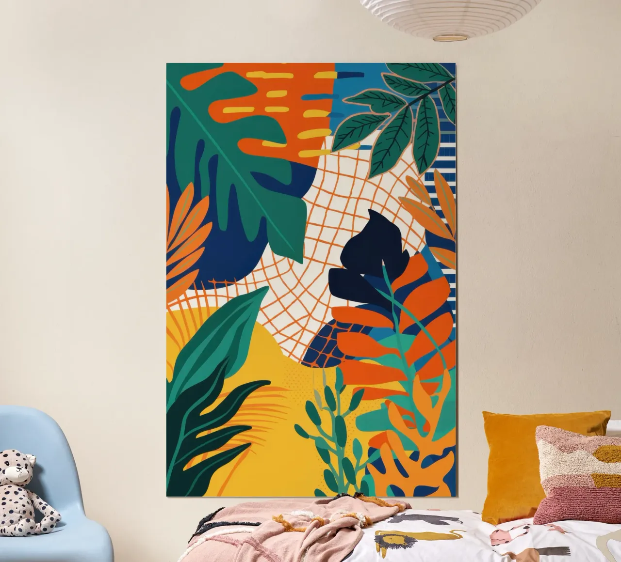 Collage di griglie botaniche poster da Sure Paint