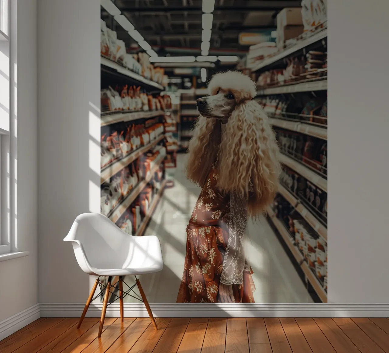 Ray fotobehang van Affiches Chien Originales – Dogland