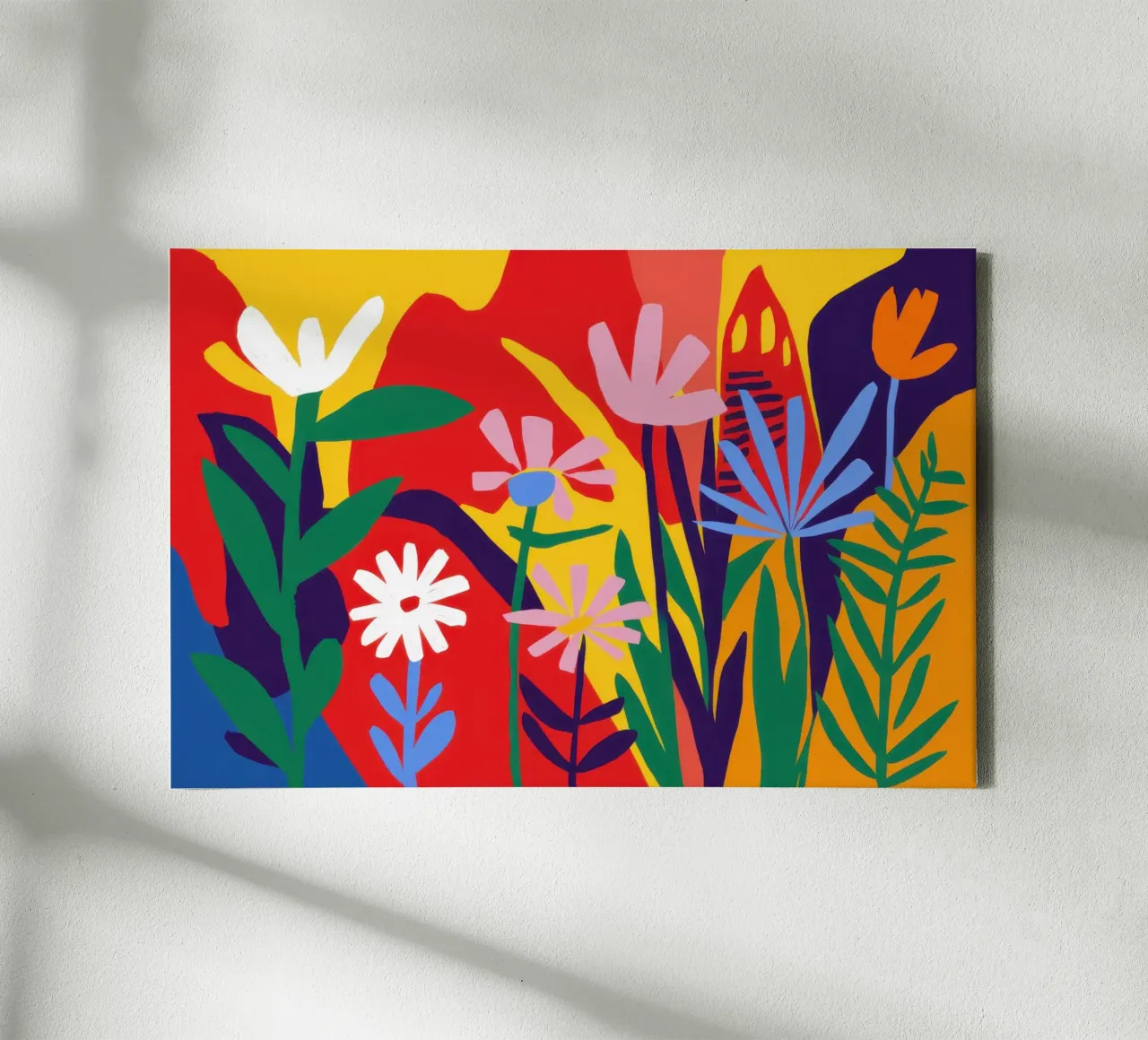 Un giardino di fiori selvatici stravagante tela con Cornice a cassetta da Enter Bloom