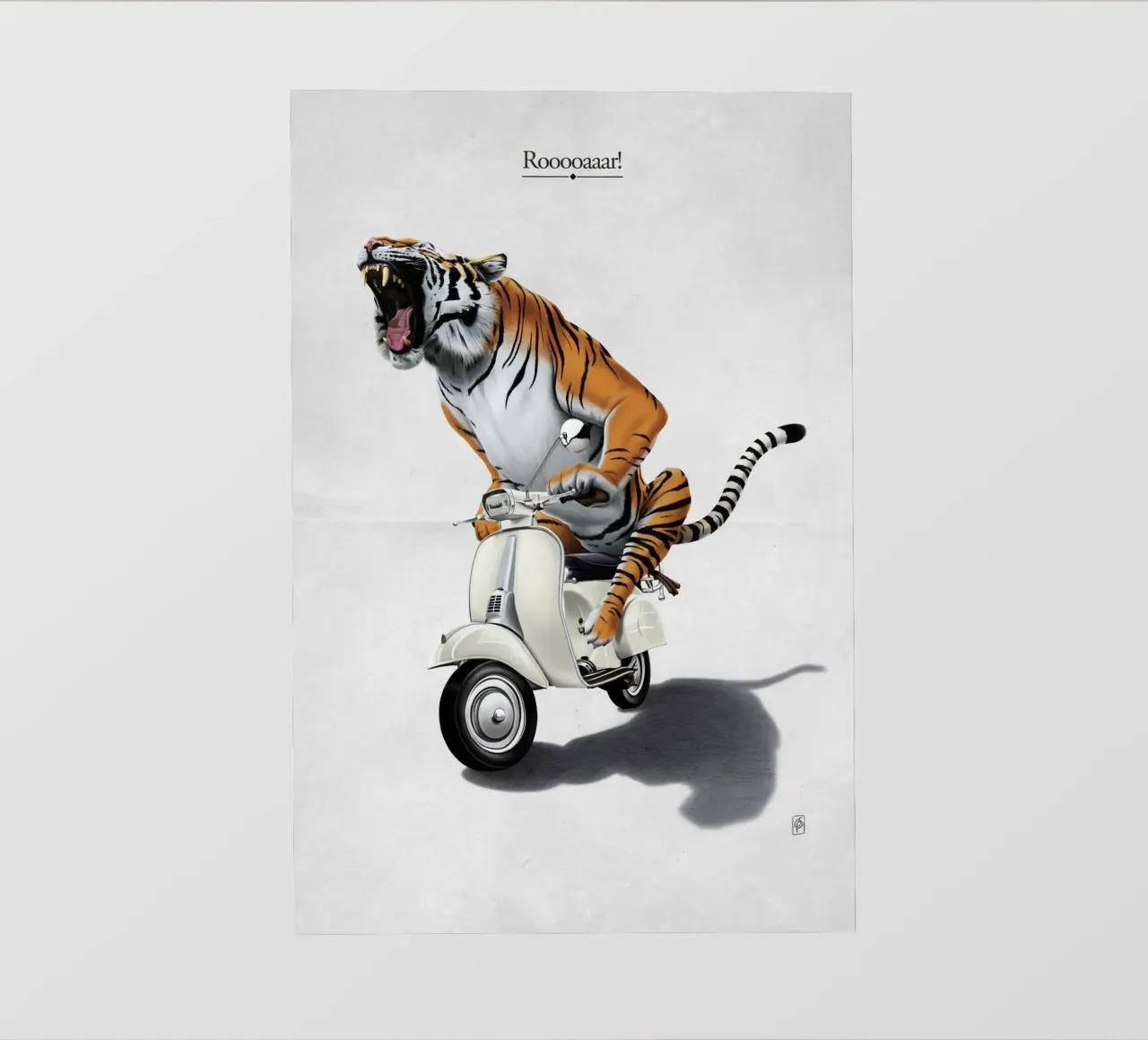 Rooooaaar! (Titled) pellicola backlit da Rob Art | Illustration