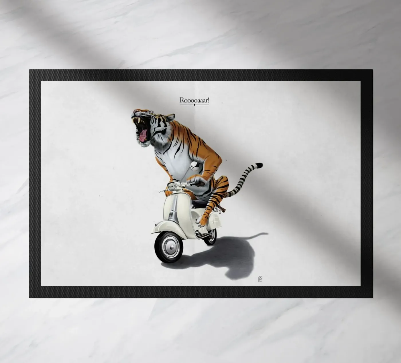 Rooooaaar! (Titled) deurmat van Rob Art | Illustration