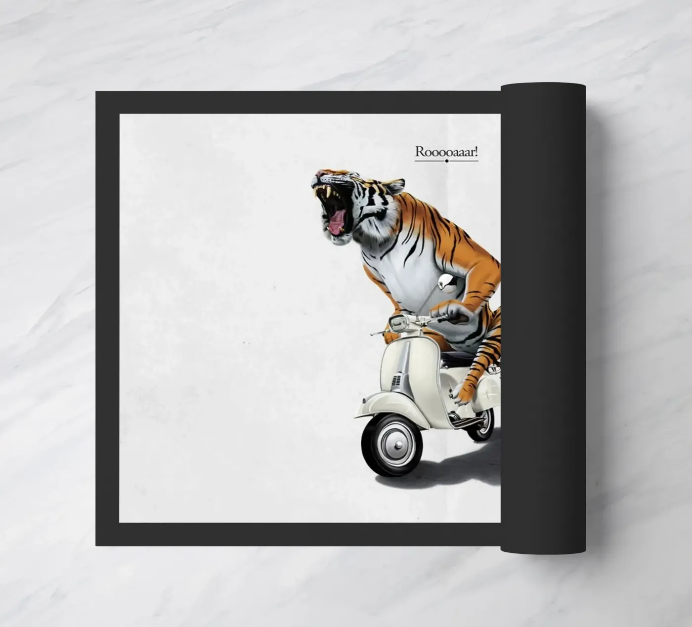 Rooooaaar! (Titled) deurmat van Rob Art | Illustration