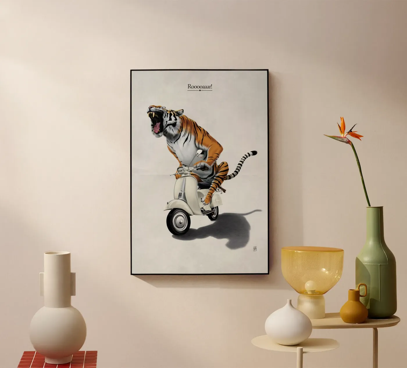 Rooooaaar! (Titled) plexiglass da Rob Art | Illustration