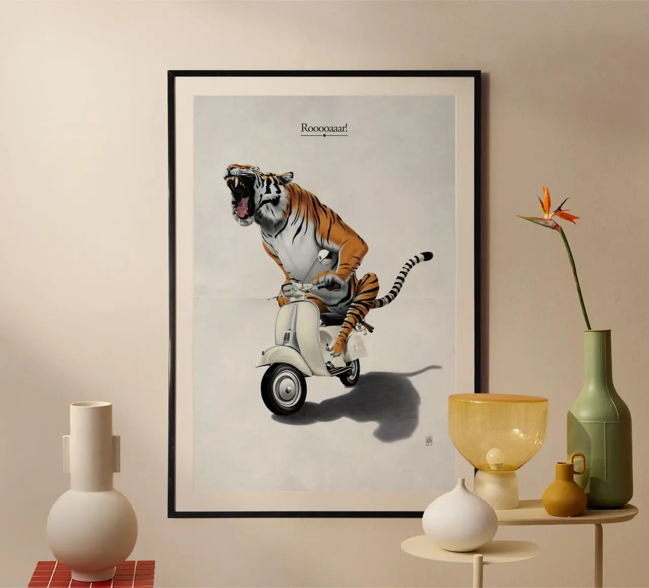 Rooooaaar! (Titled) carta hahnemühle da Rob Art | Illustration