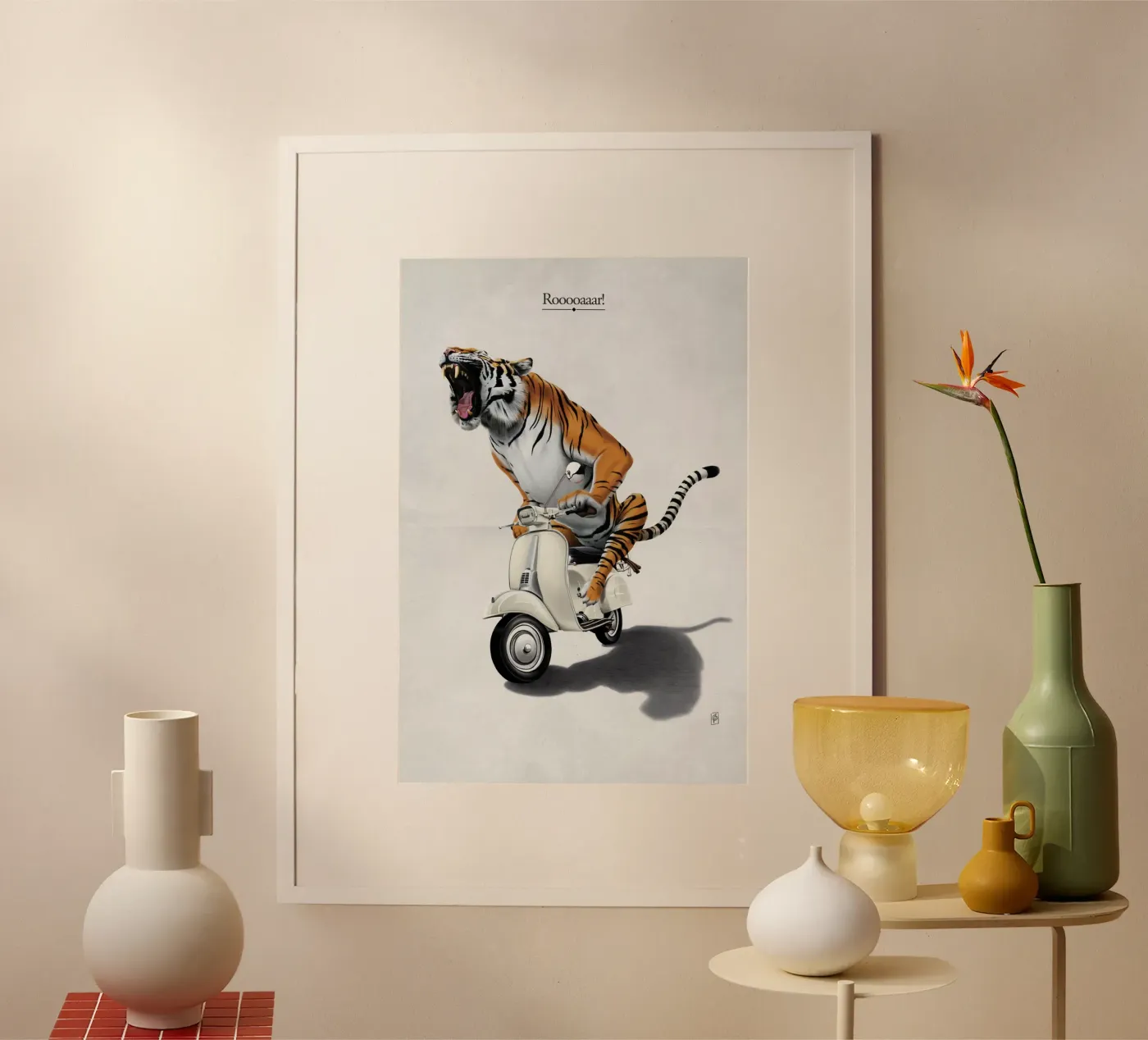 Rooooaaar! (Titled) poster da Rob Art | Illustration