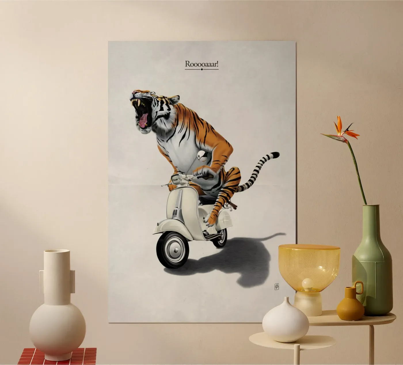 Rooooaaar! (Titled) poster da Rob Art | Illustration