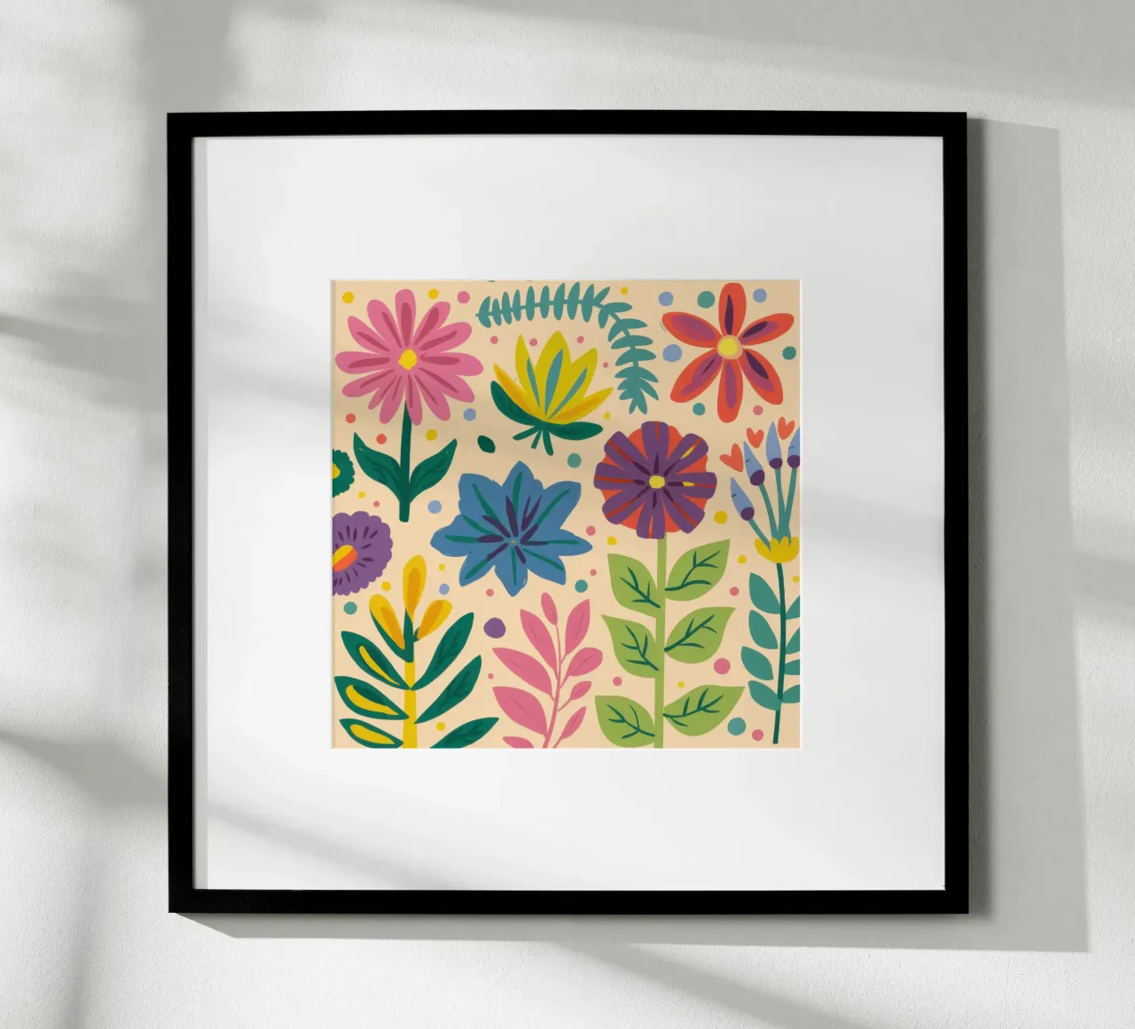 Semplice gioia in giardino poster con telaio in legno da Orchid Patina