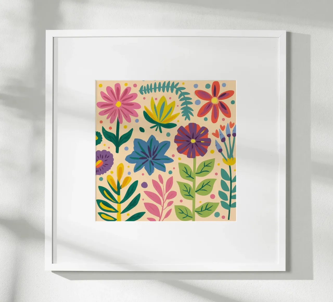 Semplice gioia in giardino poster con telaio in legno da Orchid Patina