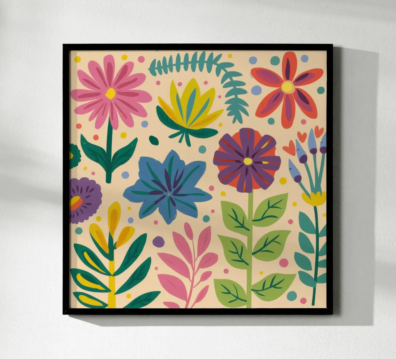 Semplice gioia in giardino poster con telaio in legno da Orchid Patina