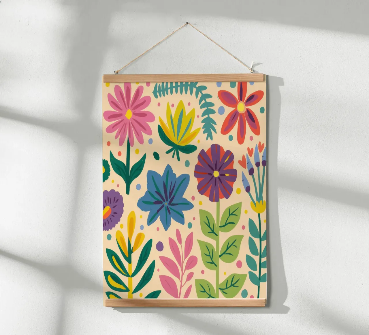 Semplice gioia in giardino poster con telaio in legno da Orchid Patina