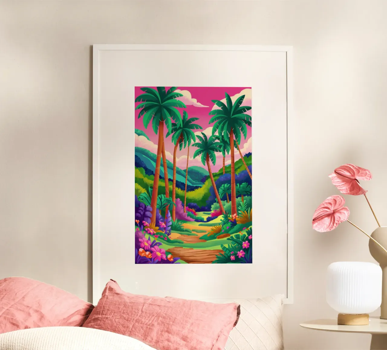 Sentiero per il paradiso poster con telaio in plastica da Enter Bloom