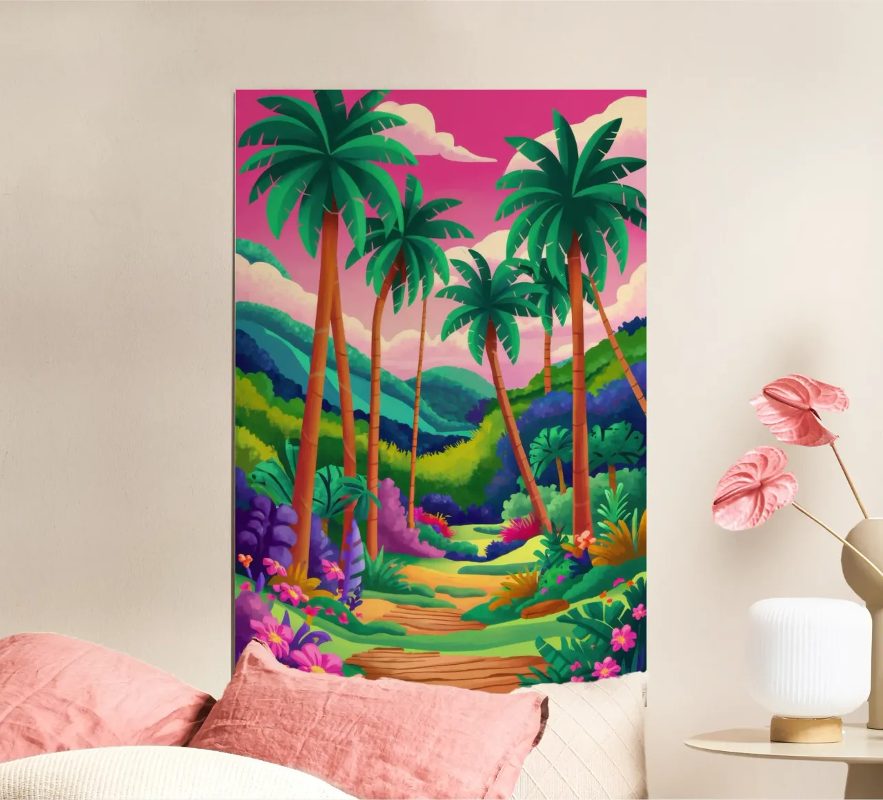 Sentiero per il paradiso poster con telaio in plastica da Enter Bloom