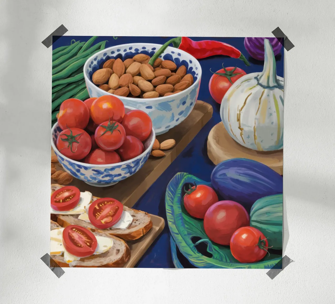 Raccolta mediterranea Quiete poster con telaio in plastica da Sure Paint