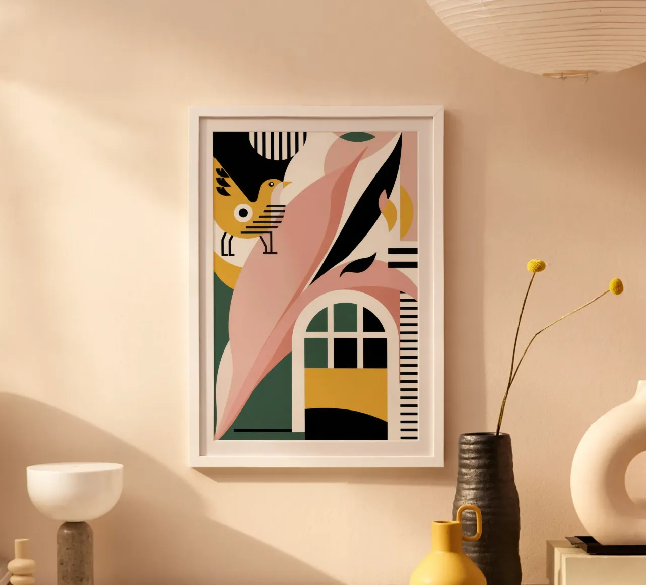 Facciata astratta ad arco poster da Moon Revolver