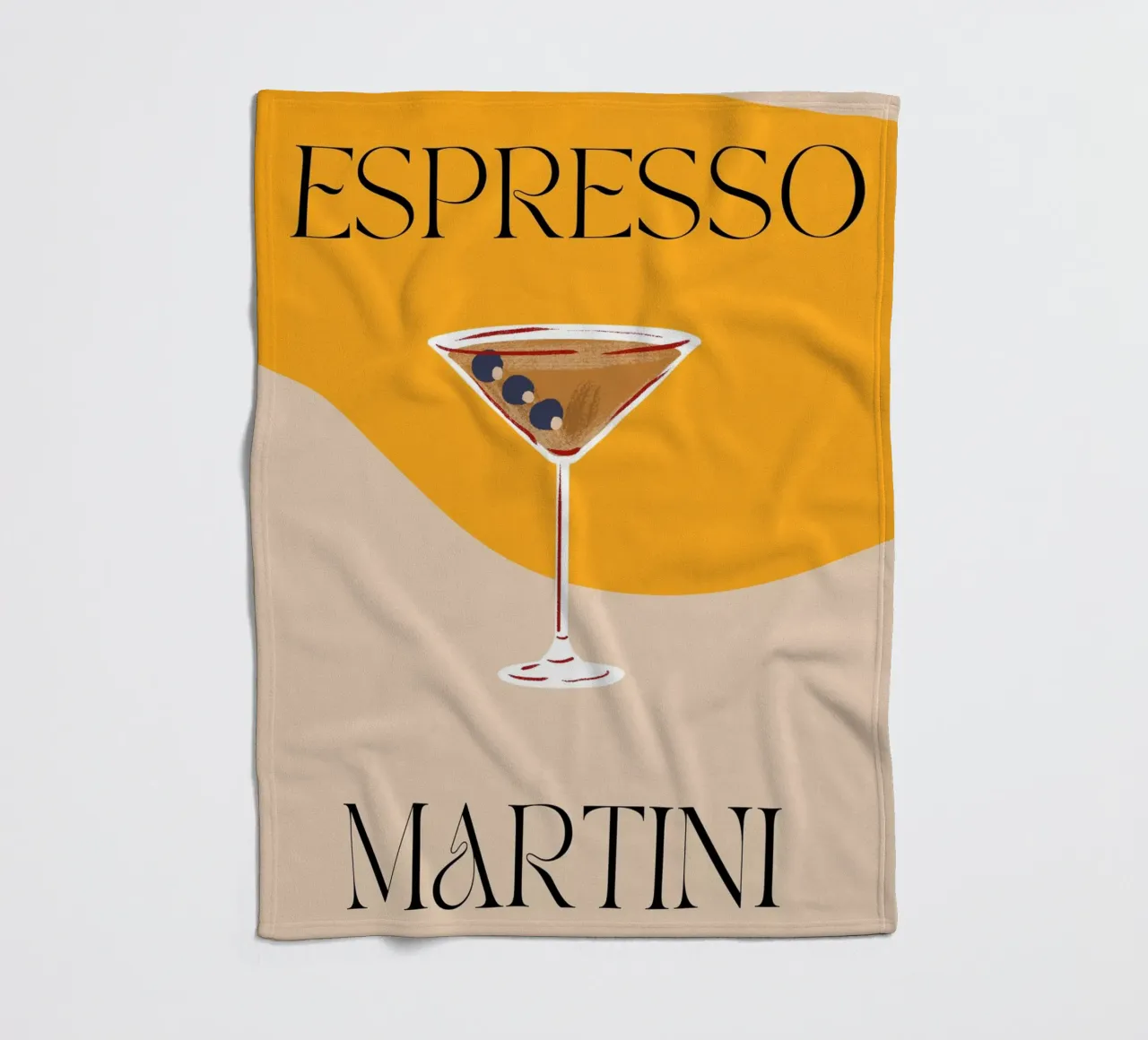 Espresso Martini | Print | Digital Art | Drinks | Weekend coperta in pile da PrintCessStudio