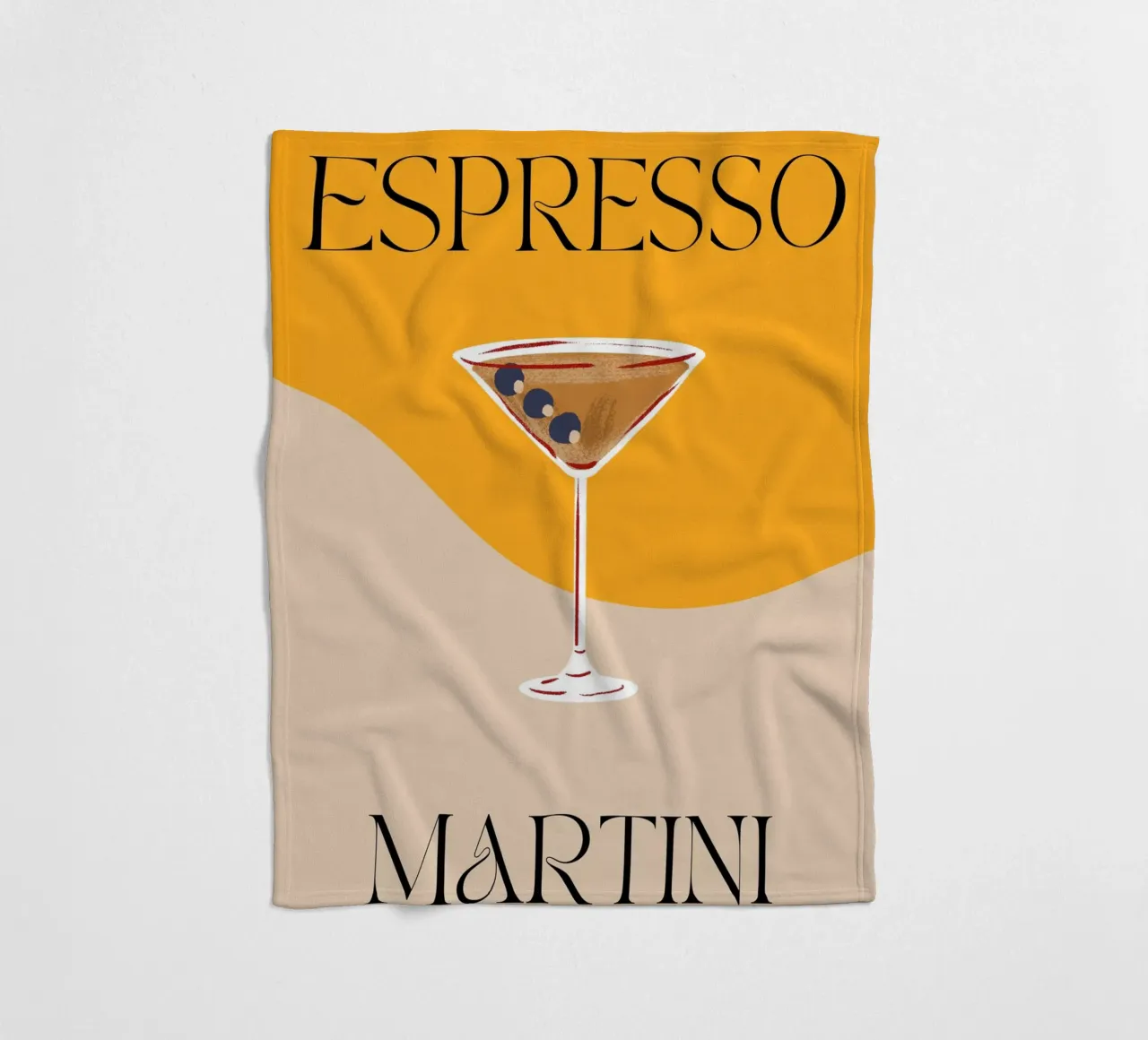 Espresso Martini | Print | Digital Art | Drinks | Weekend coperta in pile da PrintCessStudio