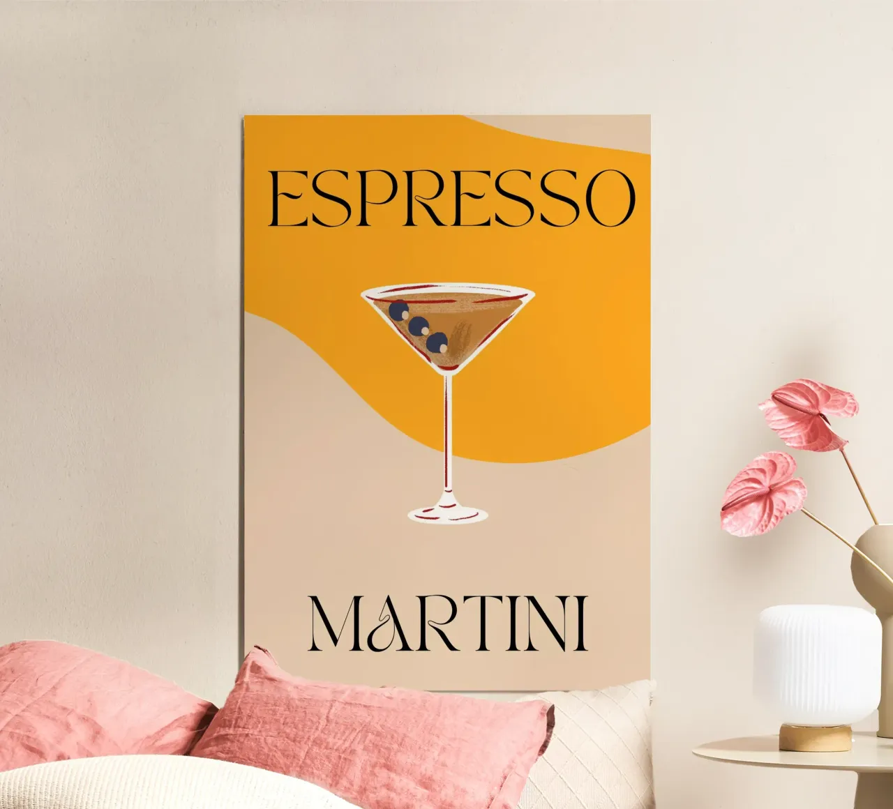 Espresso Martini | Print | Digital Art | Drinks | Weekend Alu-Dibond von PrintCessStudio