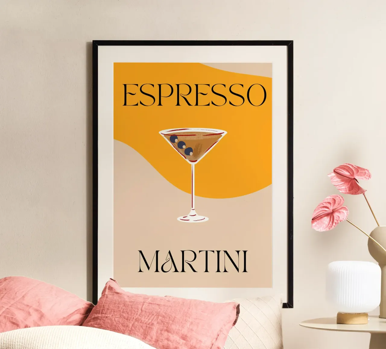 Espresso Martini | Print | Digital Art | Drinks | Weekend poster met aluminium frame van PrintCessStudio