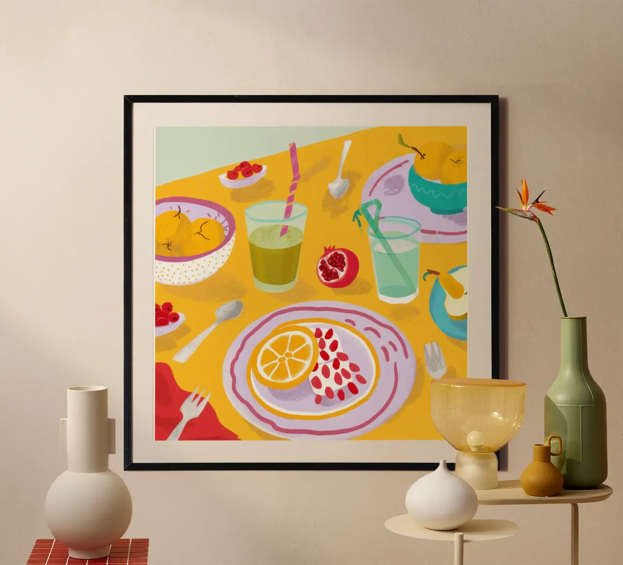 Granatapfel-Frühstücksaufstrich Poster von Enter Bloom