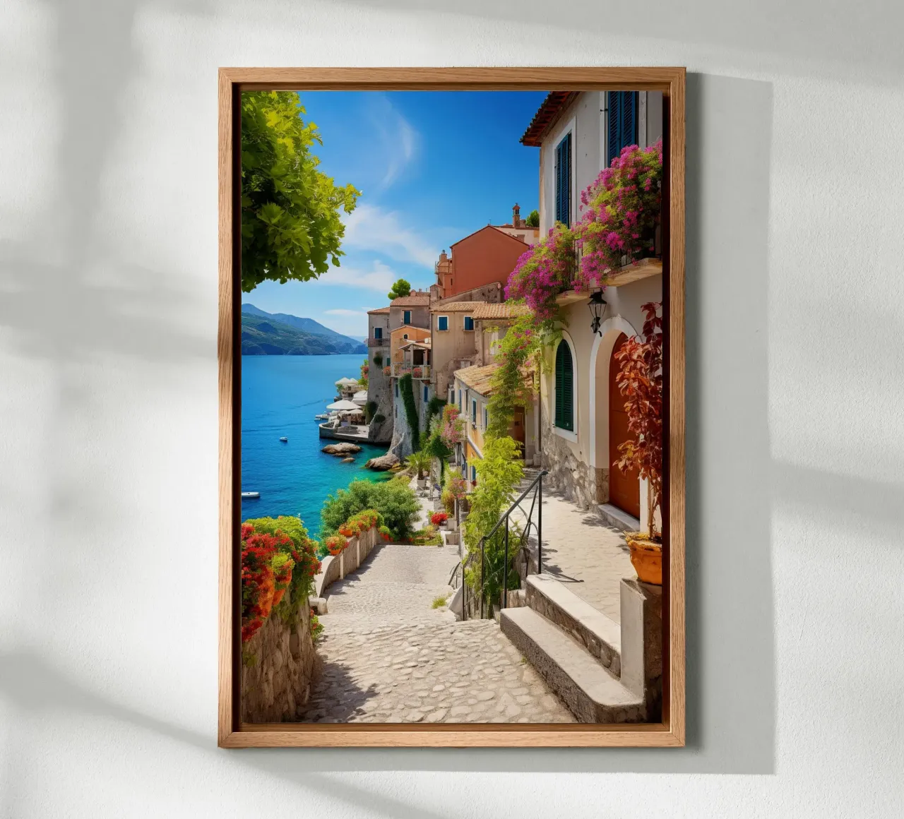 Amalfi tela con Cornice a cassetta da Artsy Bessy