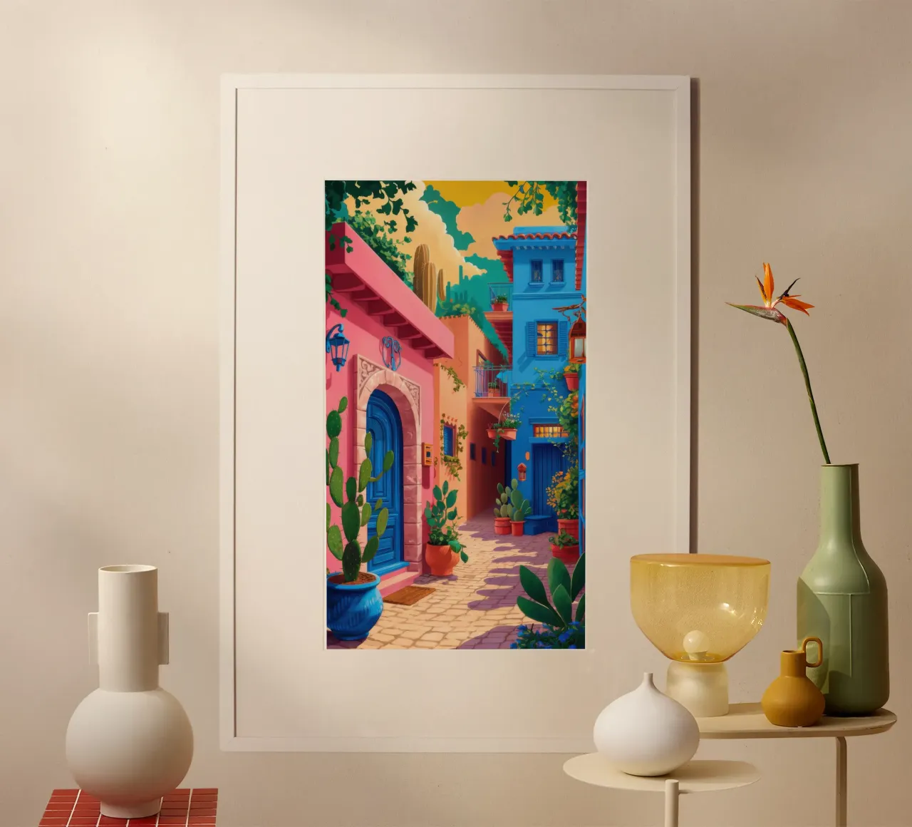 Passaggio urbano cromatico poster con telaio in plastica da Sure Paint