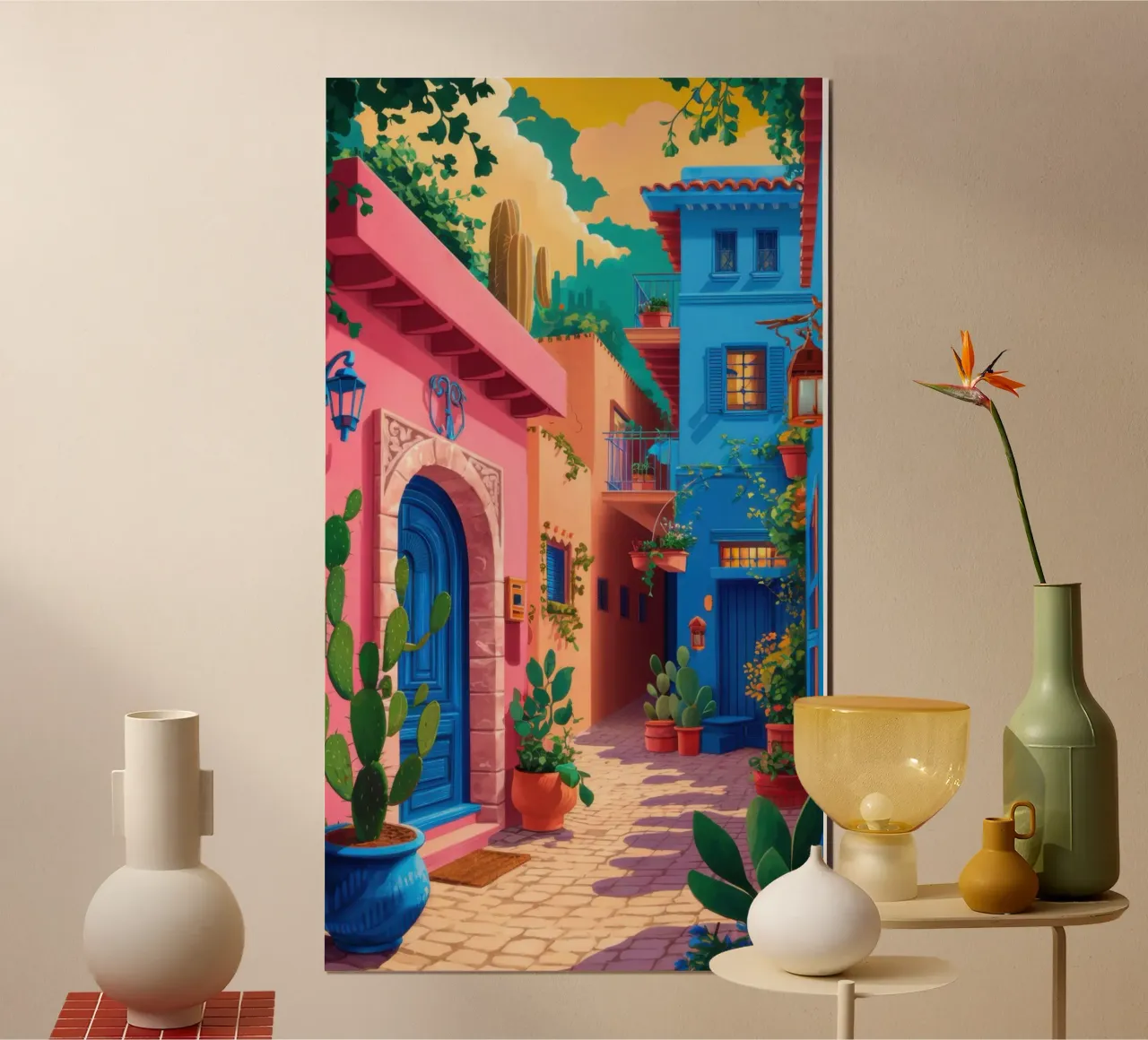 Passaggio urbano cromatico poster con telaio in plastica da Sure Paint