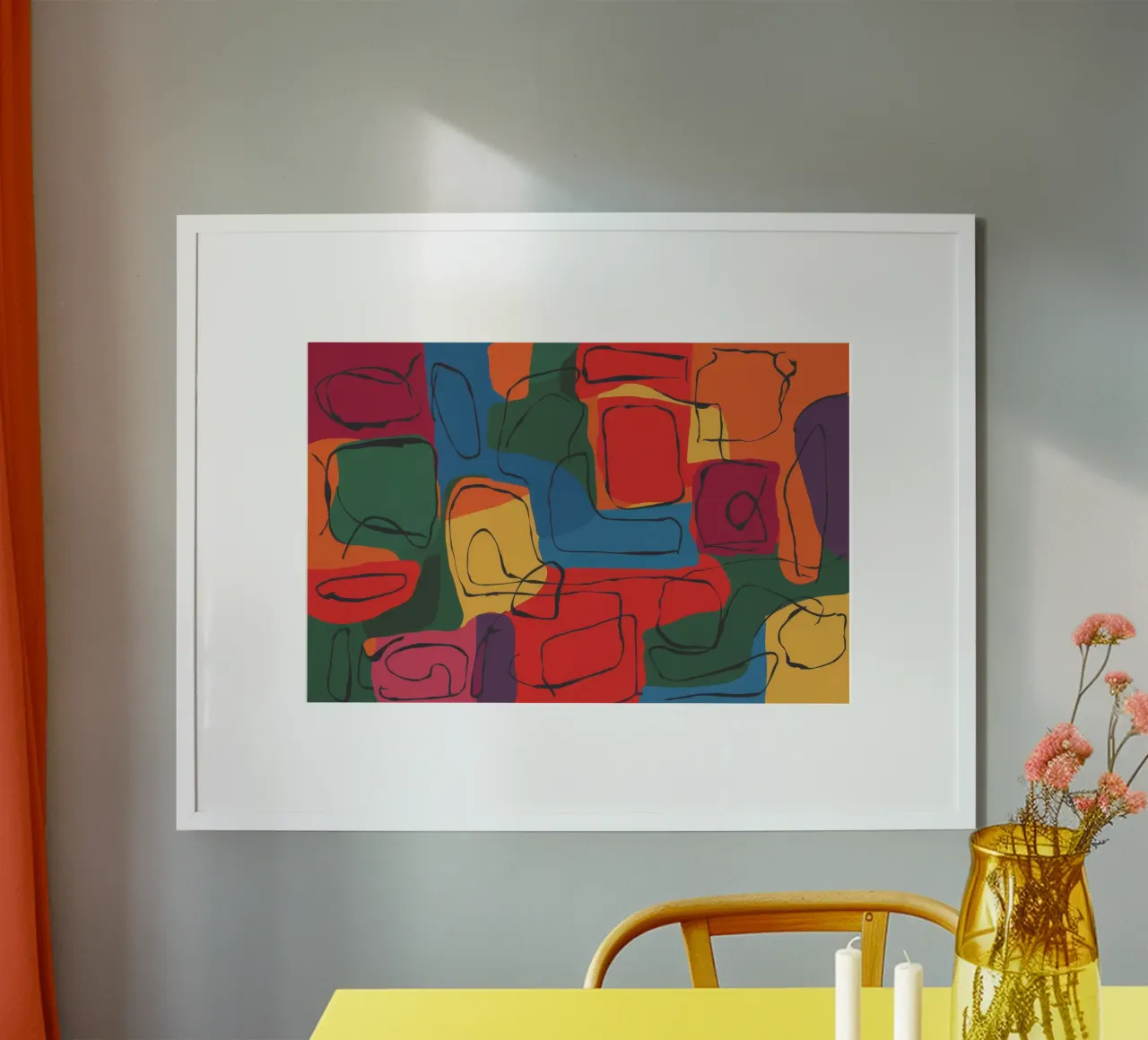 Cubist Vessel Abstraction Poster von Enter Bloom