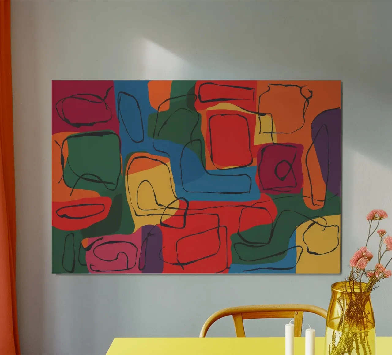 Cubist Vessel Abstraction Poster von Enter Bloom