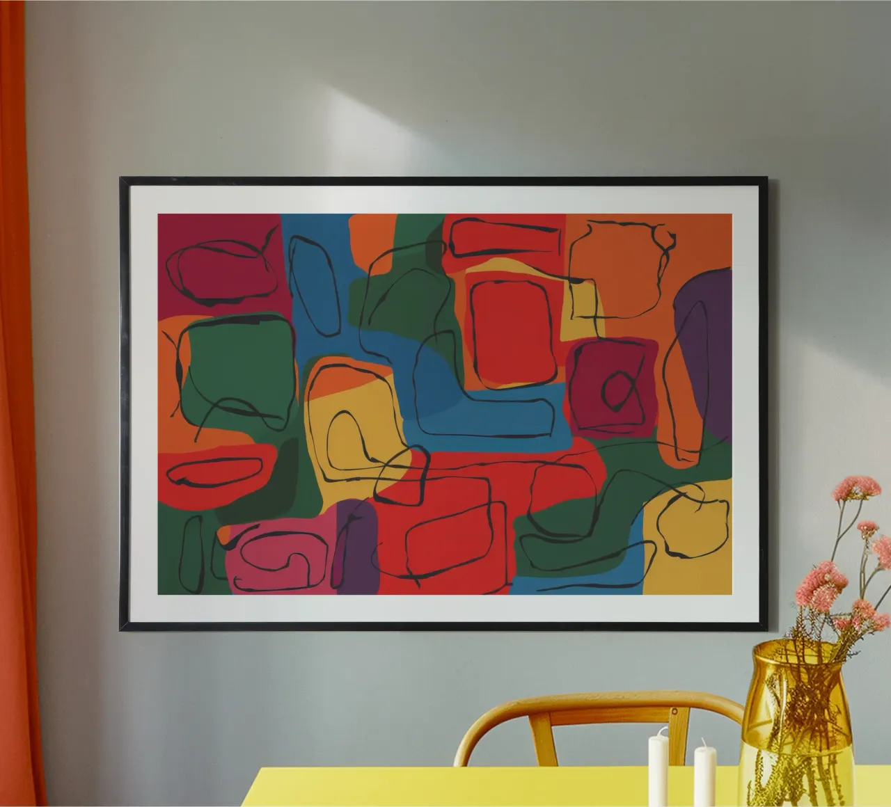 Cubist Vessel Abstraction Poster von Enter Bloom