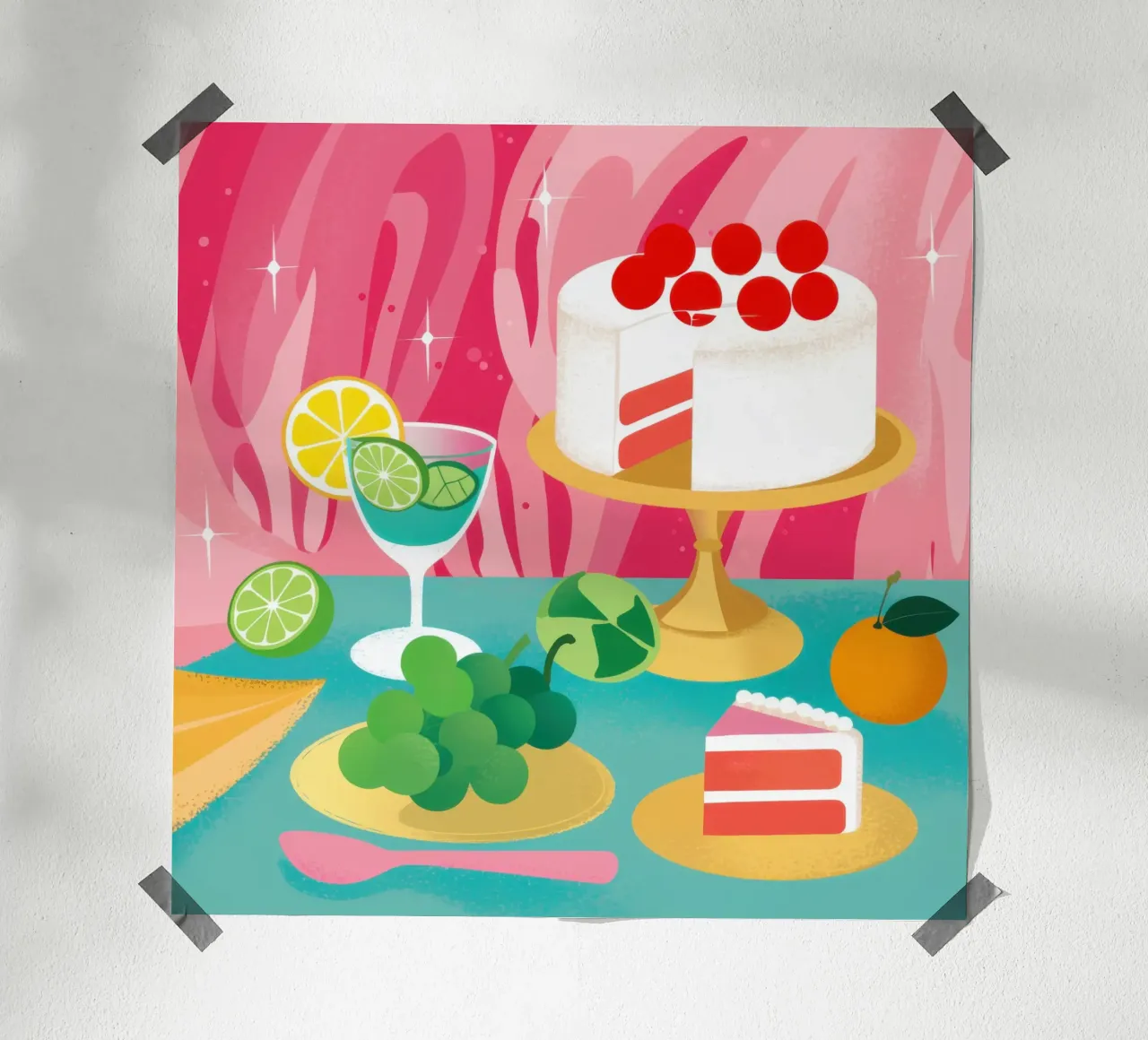 Celebrazione del lime dolce poster da Sure Paint