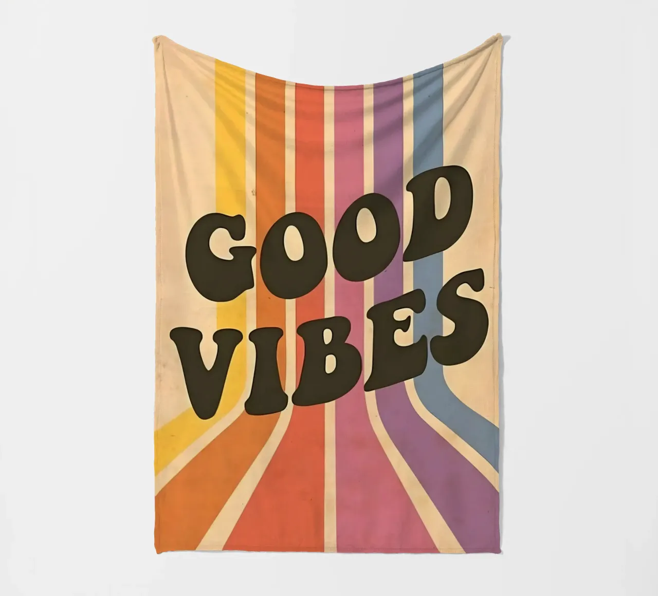 GOOD VIBES coperta in pile da Type & Tape